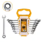 Cles a cliquet mixtes ingco 8pcs 8-19mm