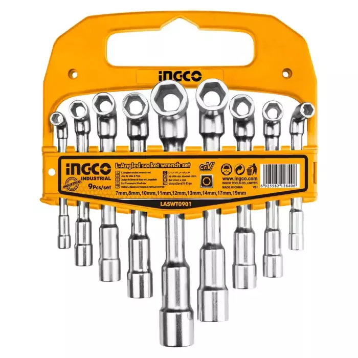 Cles tube 9pcs 7-19mm  ingco – Image 1