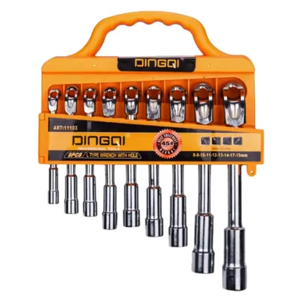 Cles tube 9pcs 8-19mm dingqi