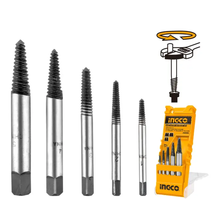 Extracteur de goujon ingco 5pcs – Image 1
