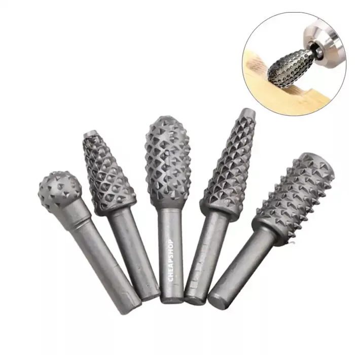 Fraises limles rotatives bois 5pcs – Image 1