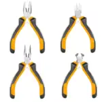 Jeu de qutre pinces 4.5 pouces ingco