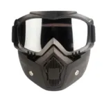 Masque moto transparant