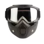Masque moto transparant