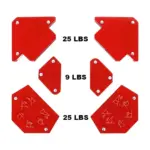 Support de soudage magnetique 6 pcs