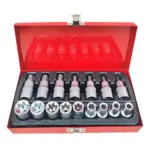Coffret douilles torx et embouts 16pcs